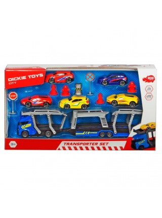Іграшковий набір Dickie Toys Транспортер і 5 машинок OL86874