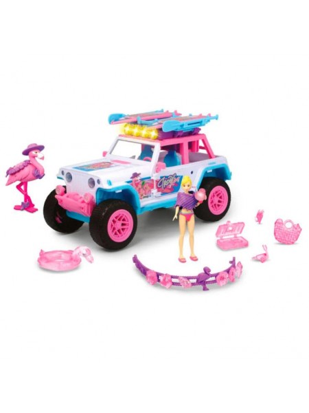 Игрушечный набор Dickie Toys Фламинго с внедорожником и аксессуарами 22 см OL86881