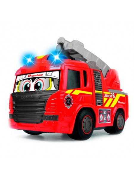 Іграшкова пожежна машина Dickie Toys Happy Scania 25 см з контейнером OL86911