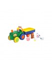 Детская игрушка Kiddieland Трактор с трейлером украинский язык DD101753