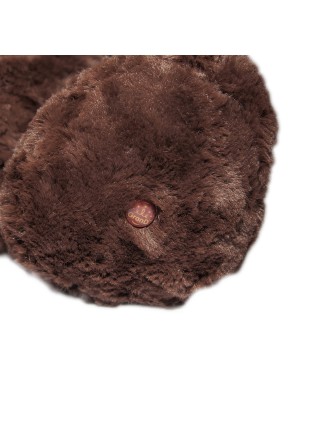 Дитяча іграшка м'яка Ведмедик з бантом коричневий 25 см Grand DD117860