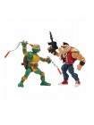 Игровые фигурки в наборе TMNT Микеланджело против Бибопа 15 см KD98694