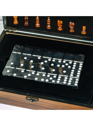 Сувенирный набор Домино карты шахматы 26х20х7 см Lefard AL96536