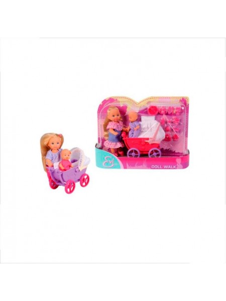 Набір лялька Еві з коляскою Simba IR114372