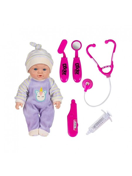 Кукла и набор доктора Little you AS104543