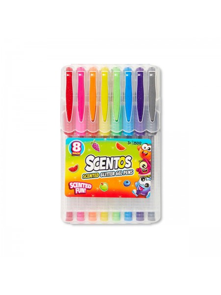 Кольорові гелеві ручки 8 кольорів Scentos KD115394