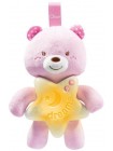 Іграшка-підвісок нічник Ведмежатко рожевий Chicco IR44262