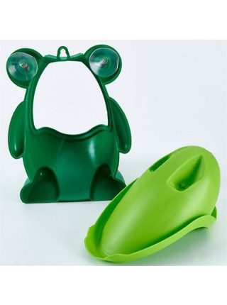 Настінний вертикальний пісуар SUNROZ Frog Baby Toilet Training для хлопчиків з мішенню Зелений (SUN5770)