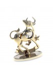 Декоративна фігурка знак зодіаку Crystocraft Телец 11,5 см Gold SK15459