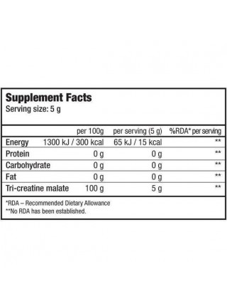 Креатин комплекс BioTechUSA Tri Creatine Malate 300 g/60 servings/