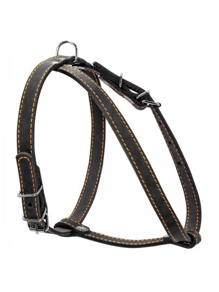 Шлея Collar одинарна для дрібних собак 14 мм А:40-48 см В:43-51см Чорний
