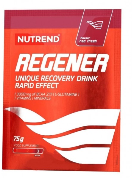Комплекс до тренування Nutrend Regener 75 g /1 servings/ Red Fresh