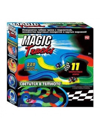 Ігровий набір Magic Tracks дитячий автомобільний трек з LED-підсвіткою 220 дет. (SUN5813)