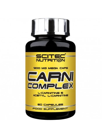 Жироспалювач для спорту Scitec Nutrition Carni Complex 60 Caps