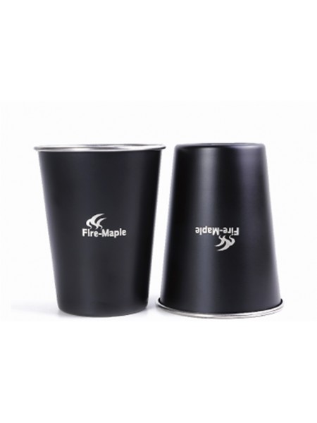 Набір стаканів 2 шт з нержавіючої сталі Fire-Maple Antarcti cup Black (cupB)