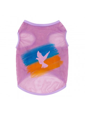 Майка для собак WAUDOG Clothes Прапор L Рожевий (303-0229-7)