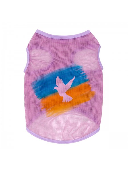 Майка для собак WAUDOG Clothes Прапор L Рожевий (303-0229-7)