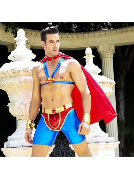 Чоловічий еротичний костюм супермена S/M Готовий на все Стів (SO2292)