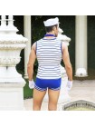 Чоловічий еротичний костюм морячка S/M Виготовлений Робін (SO2288)