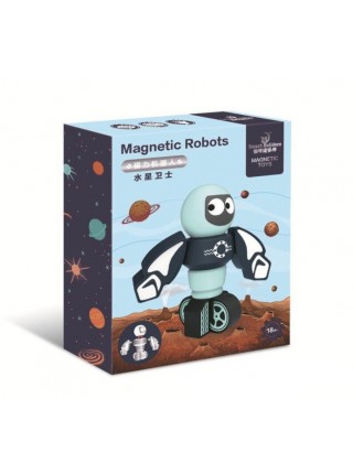 Розвиваюча іграшка SMART BUILDERS Mercury Guard 3D пазл магнітний робот "Часовий Меркурія" (SUN6275)