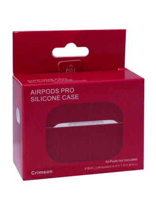 Силіконовий футляр Epik для навушників AirPods Pro Червоний/Crimson 1106001