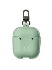 Шкіряний футляр Epik Leather bag для навушників AirPods Зелений 1132356