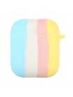 Силіконовий футляр Epik Colorfull для навушників AirPods 1/2 Блакитний / Жовтий 1132369