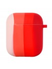Силіконовий футляр Epik Colorfull для навушників AirPods 1/2 Рожевий / Червоний 1132371