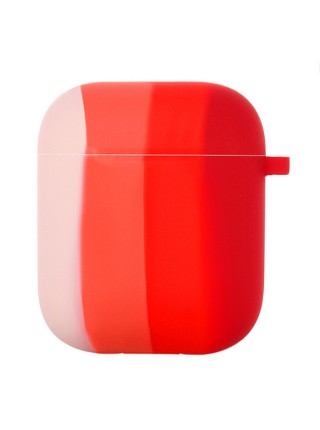 Силіконовий футляр Epik Colorfull для навушників AirPods 1/2 Рожевий / Червоний 1132371