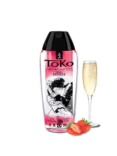Лубрикант на водній основі Shunga Toko AROMA — Sparkling Strawberry Wine 165 мл (SO2532)