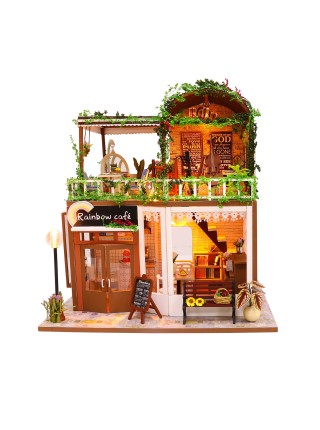 3D-сорбокс ляльковий будинок "Райдужне кафе" CuteBee DIY DollHouse (M201)