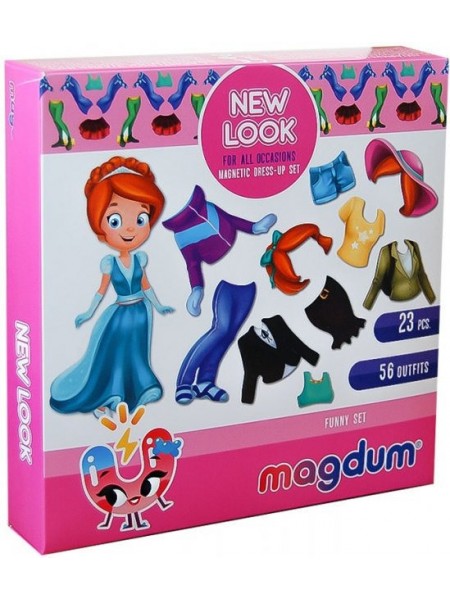 Набір магнітів "Кукла з одягом New look" Magdum ML4031-14 EN