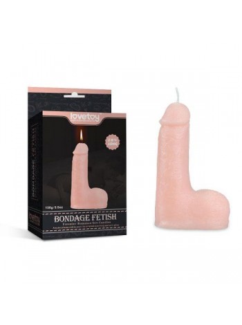 Свічка для сексуальних ігор телесна у формі пінису Lovetoy Bondage Fetish Candles