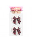 Стикині з бантиками школярки Lovetoy Reusable Sequin Round Nipple Pasties