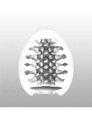 Мастурбатор-яйце Tenga Egg Brush з рельєфом у формі великої щетини