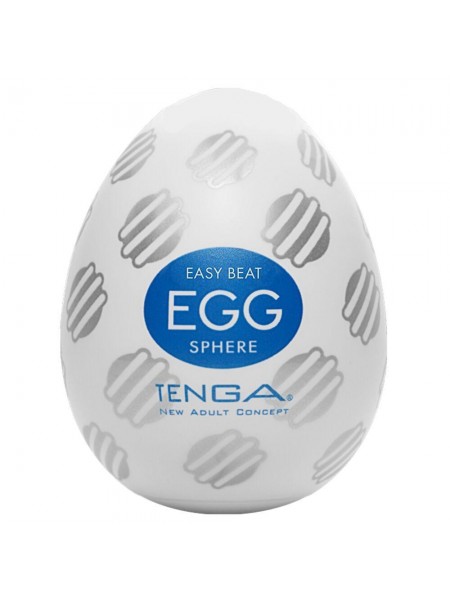 Мастурбатор-яйцо Tenga Egg Sphere з багаторівневим рельєфом