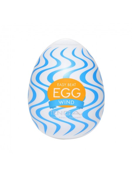 Мастурбатор-яйцо Tenga Egg Wind із зигзагоподібним рельєфом