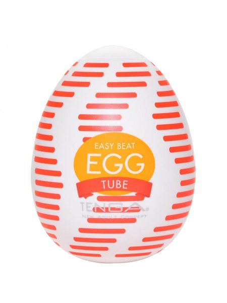 Мастурбатор-яйцо Tanga Egg Tube рельєф із поздовжніми лініями
