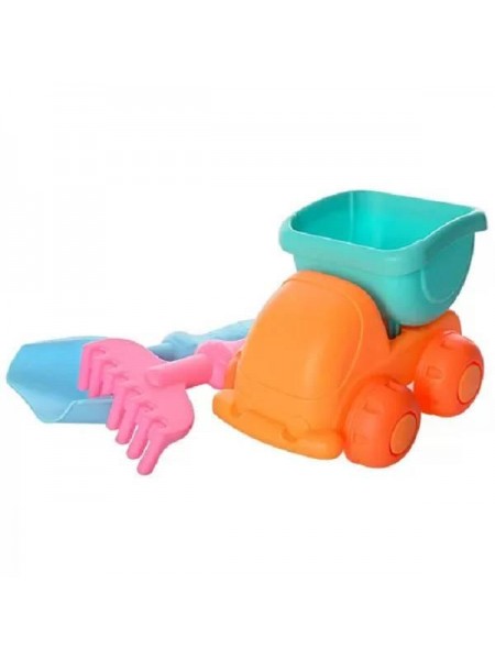 Дитячий ігровий набір для пісочниці з машинкою METR+ 858-4 Різнобарвний