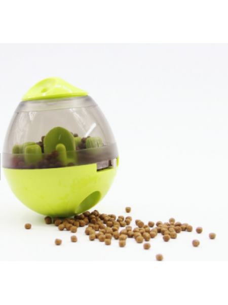 Інтерактивна іграшка-годівниця для собак SUNROZ Eating Sport Pet Feeder м'яч-диспенсер Зелений (SUN6718)