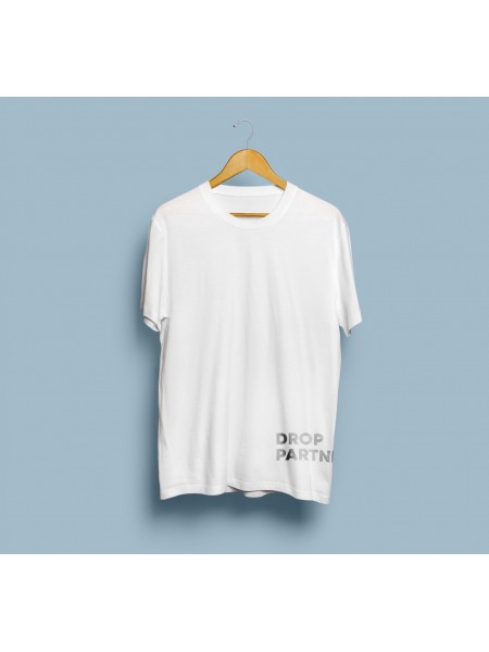 Футболка DROPPARTNER Merch з принтом M / 48 Біла (SUN_DP008M)