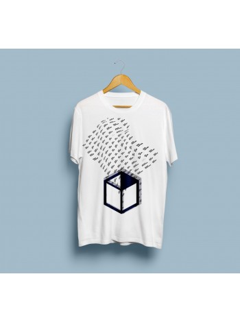 Футболка DROPPARTNER Merch з принтом L / 50 Біла (SUN_DP009L)