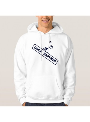 Худі (кенгуру) DROPPARTNER Merch Premium Classic Hooded Sweat з принтом M / 48 Біле (SUN_DP013M)