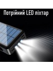 Портативний зарядний пристрій Solar 99000 mAh з безконтактним заряджанням і LED ліхтарем на сонячній батареї