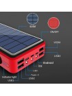 Портативний зарядний пристрій Solar 99000 mAh з безконтактним заряджанням і LED ліхтарем на сонячній батареї