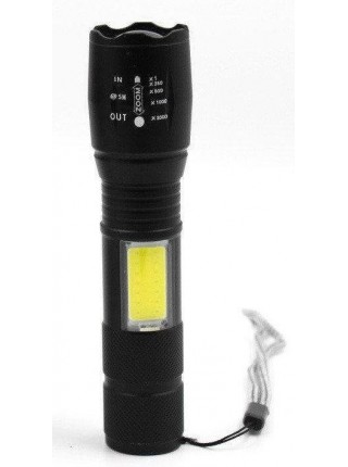 Ліхтар акумуляторний портативний BL-Т6-29 з USB 5385, чорний