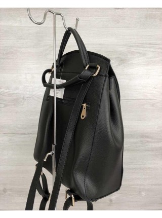Молодіжна сумка-рюкзак WeLassie Серце Чорний (65-44604)