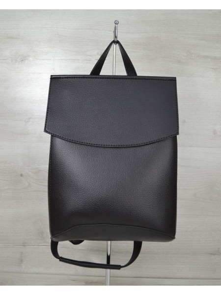 Жіночий рюкзак-сумка Welassie Чорний (65-44201)