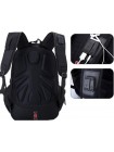 Рюкзак SwissGear з відділенням для ноутбука та чохлом від дощу 35 л Чорний + Чоловічий кварцовий годинник Swiss