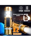Кемпінговий ліхтар світлодіодний LED комплект Camp Light SB-9688Solar акумуляторний із сонячною панеллю